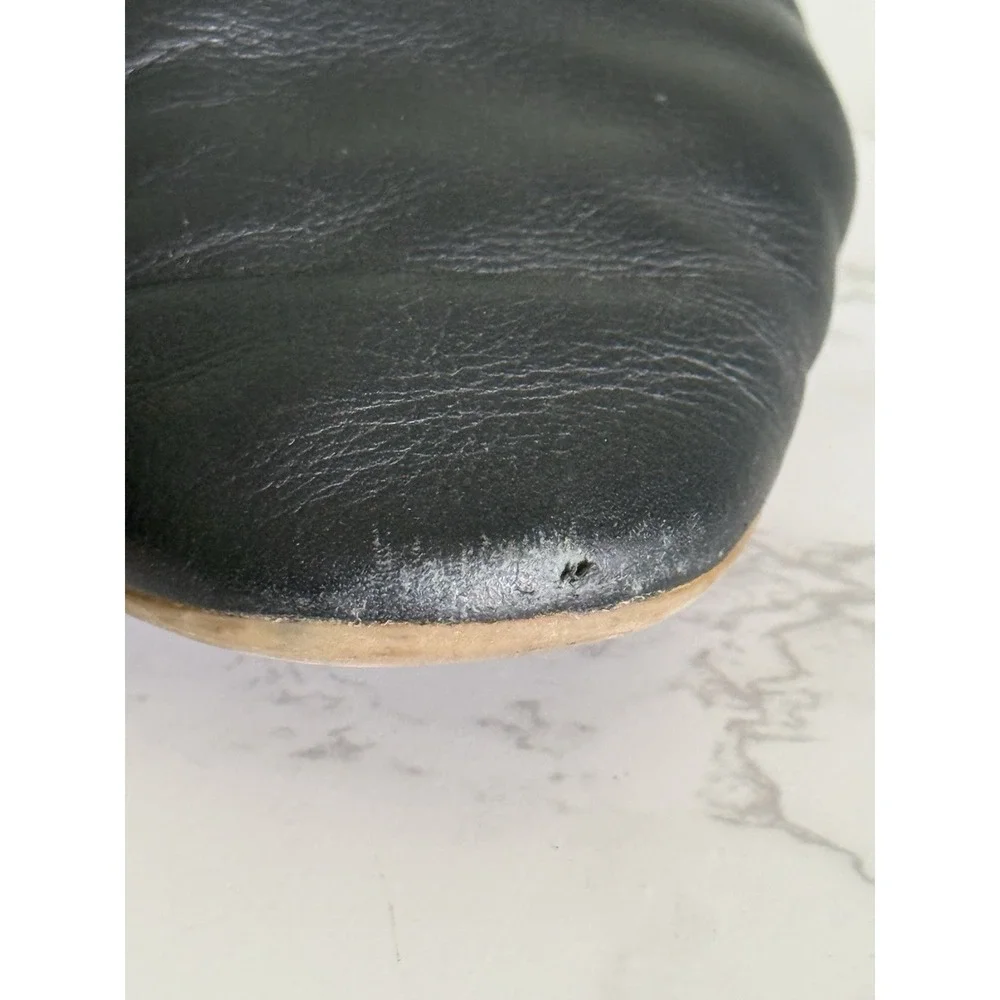 EVERLANE The Day Glove Flats Size 10 in Black Leather Shoes Vented Arch Support